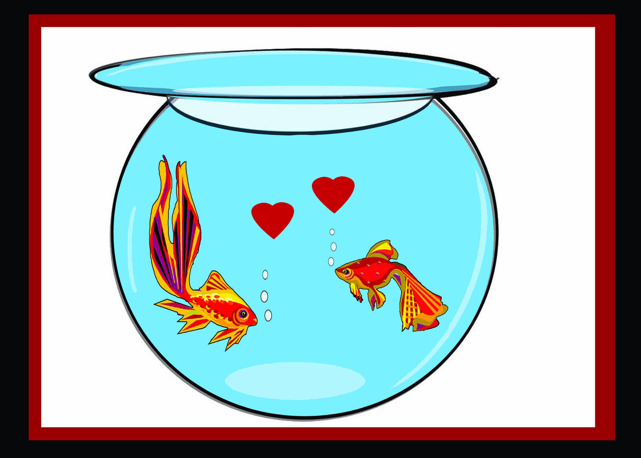 Love Fish-Sentiment Card