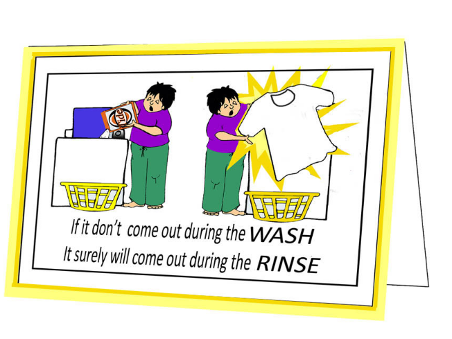 Wash Cycle-Expression card