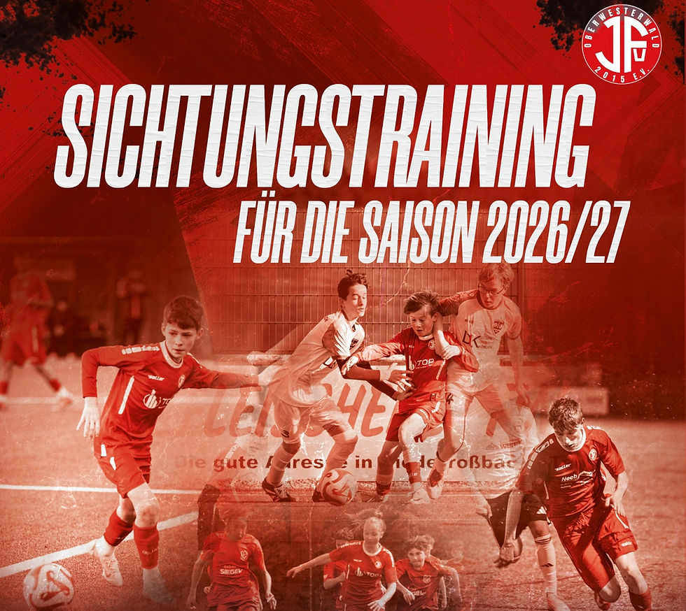 Sichtungstrainings beim JFV – Werde Teil unseres Teams!