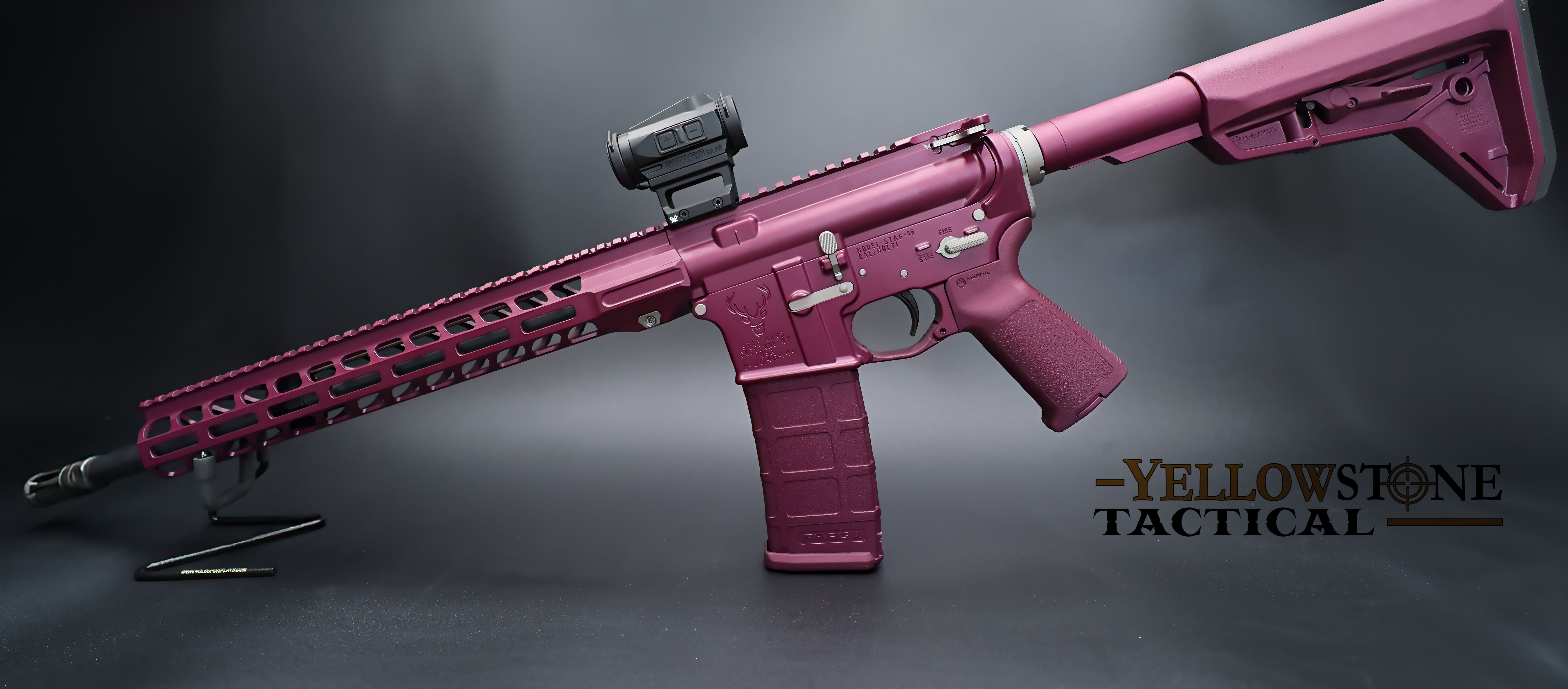 Stag Arms 15 Custom Cerakote Black Cherry