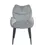Miniature : CHAISE LOHA PIED METAL NOIR VELOURS ANTHRACITE