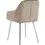Miniature : CHAISE AVEC ACCOUDOIR PEACH PIED METAL NOIR COTELE BEIGE