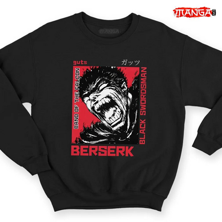 Berserk Sweatshirt Black Swordsman Band Of The Falcon