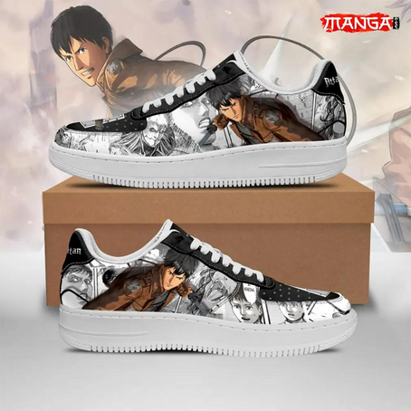 Attack On Titan Shoes AOT Bertholdt Air Force Sneakers