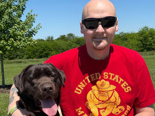 Chris and His Veteran Service Dog Yoshi