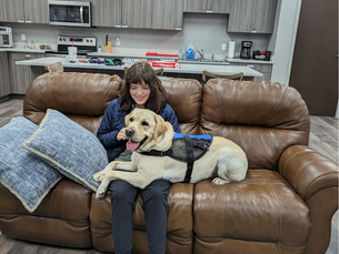 Autism Client Lyric and Service Dog Balto!
