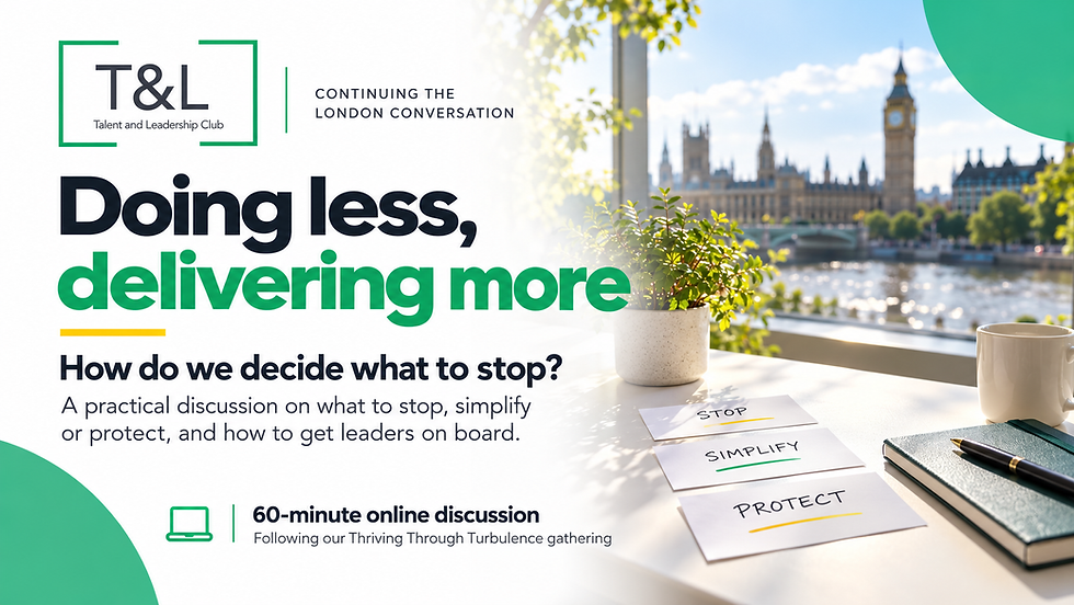 Doing less, delivering more: how do we decide what to stop?