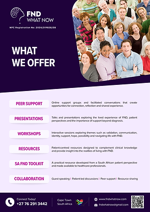 FND - What Now? NPC, What we offer