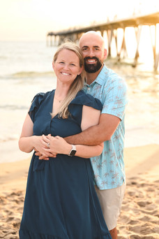 Sunset Family Photography Session in Hermosa Beach, California