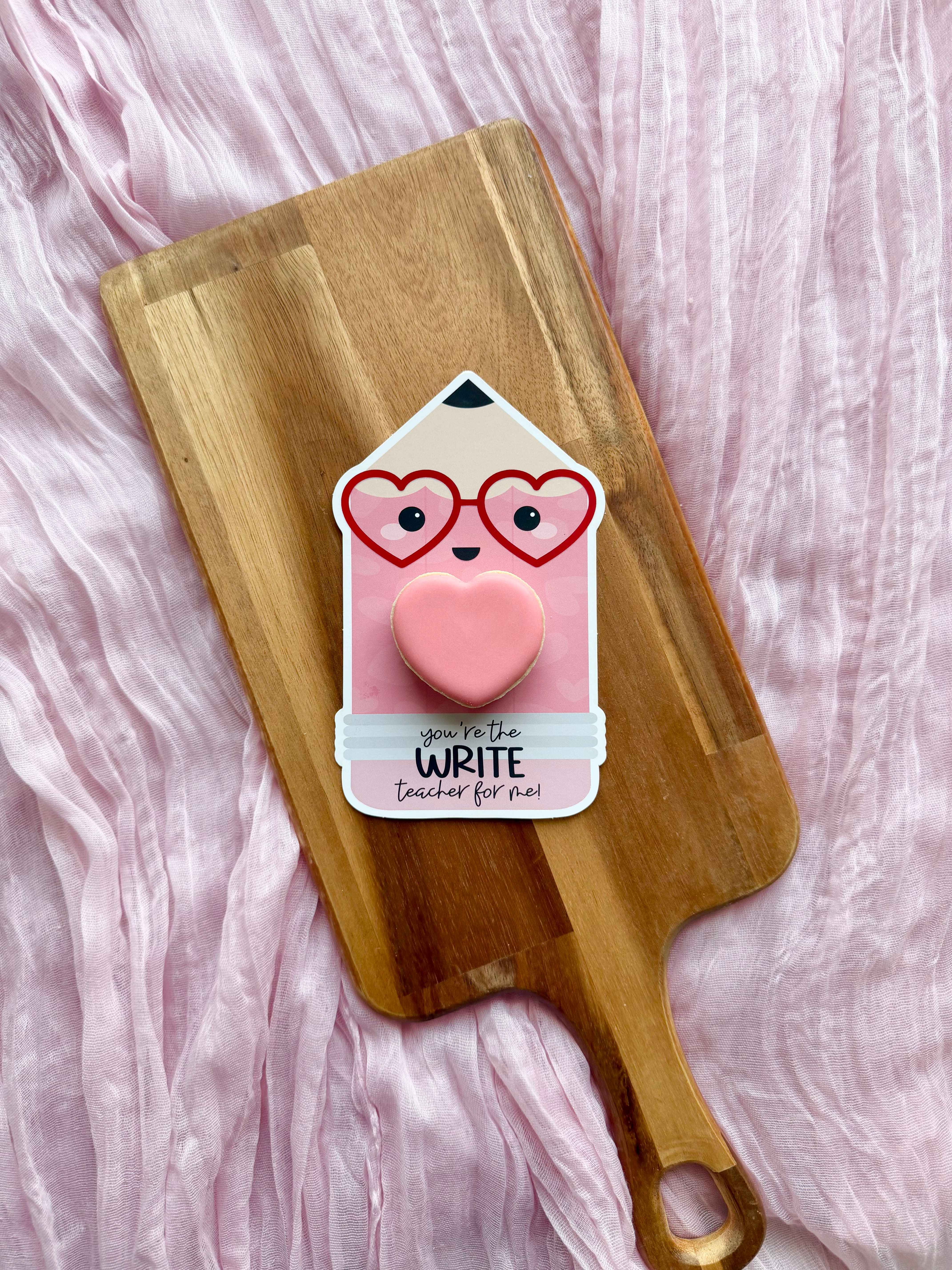 ‘You’re The Write Teacher For Me’ Mini Cookie