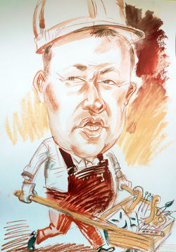 Шаржи тональные (гризайль)