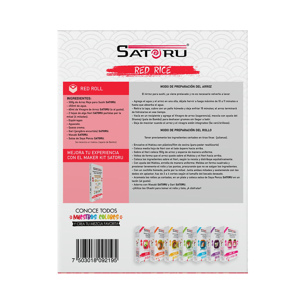 Miniatura: Arroz Rainbow Rojo 300 g SATORU