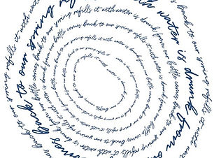 Oakhill rings of text about refilling the bottles at the spring