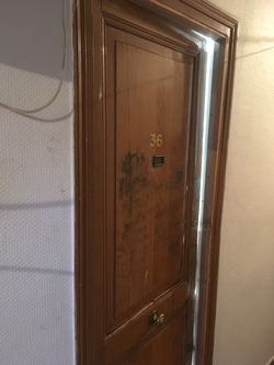 Porte blindée côté couloir