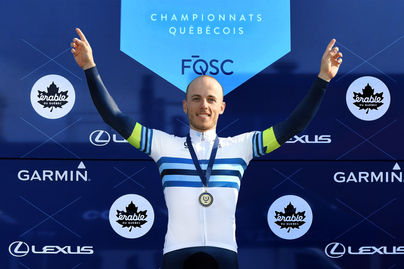 CHAMPION QUÉBÉCOIS DE CRITÉRIUM ÉLITE POUR UNE 2e ANNÉE CONSÉCUTIVE.