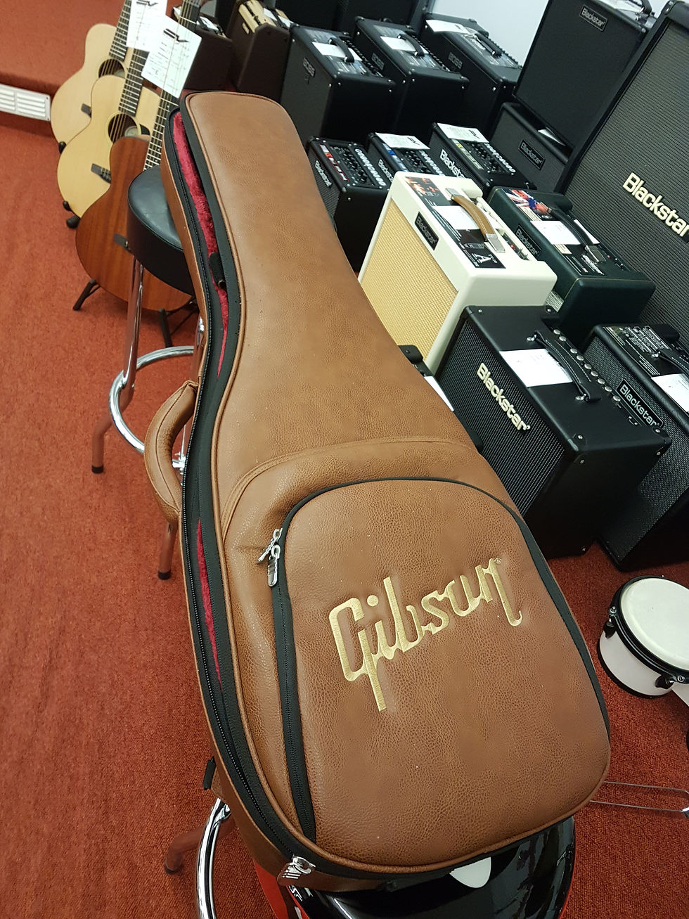 Thumbnail: Pre-owned Gibson Les Paul Faded brown with padded gig bag