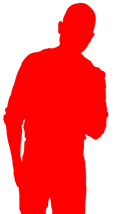 Anthony Edwards red silhouette