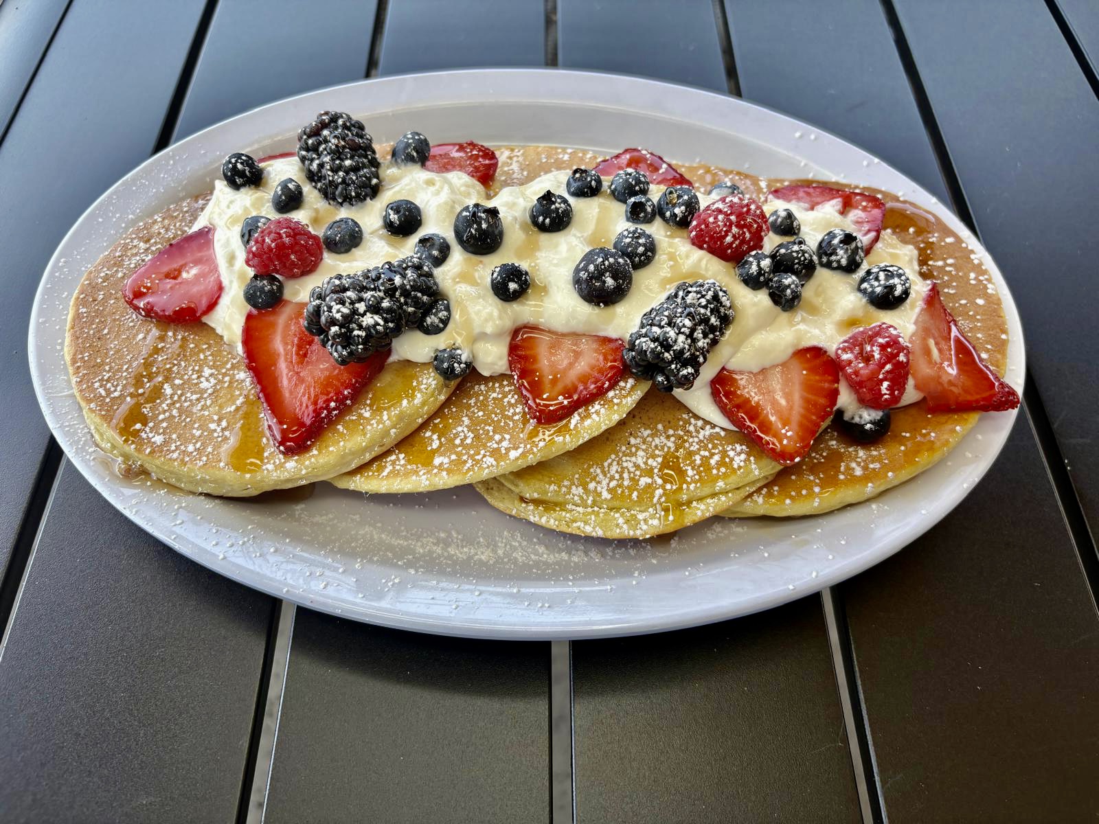 Mascarpone & Berries Pancakes