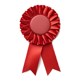 vecteezy_red-award-rosette-on-white-back
