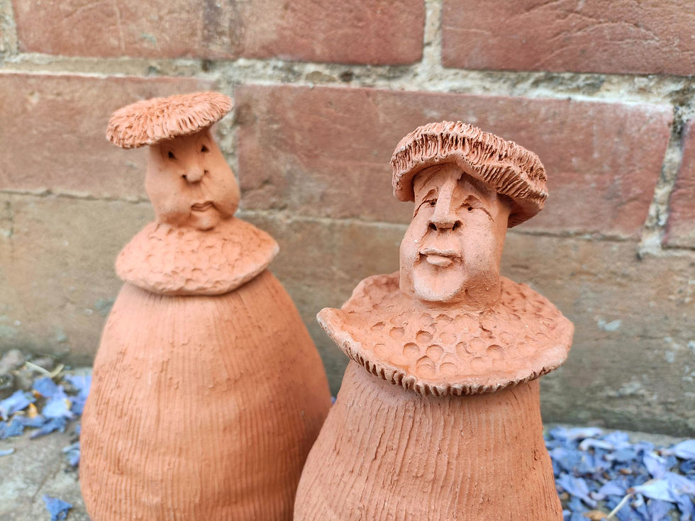 Thumbnail: Handmade Mushroom Watering Olla /Jar