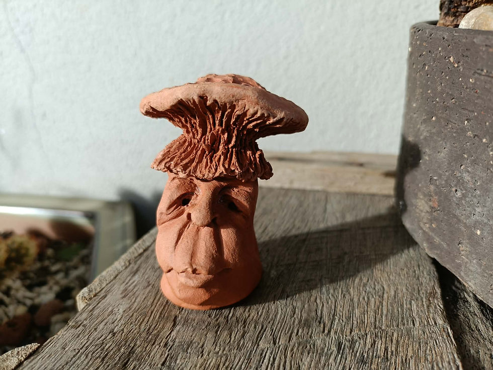 Thumbnail: Handmade Mini Terracotta Mushroom