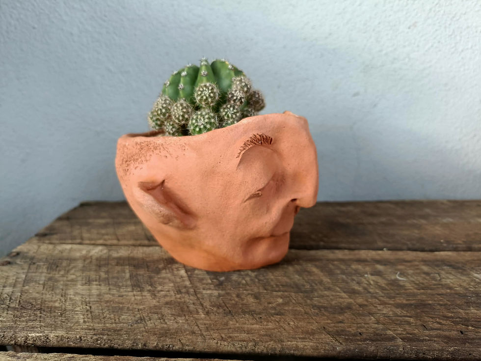 Thumbnail: Cedric - Handmade Terracotta Face Pot