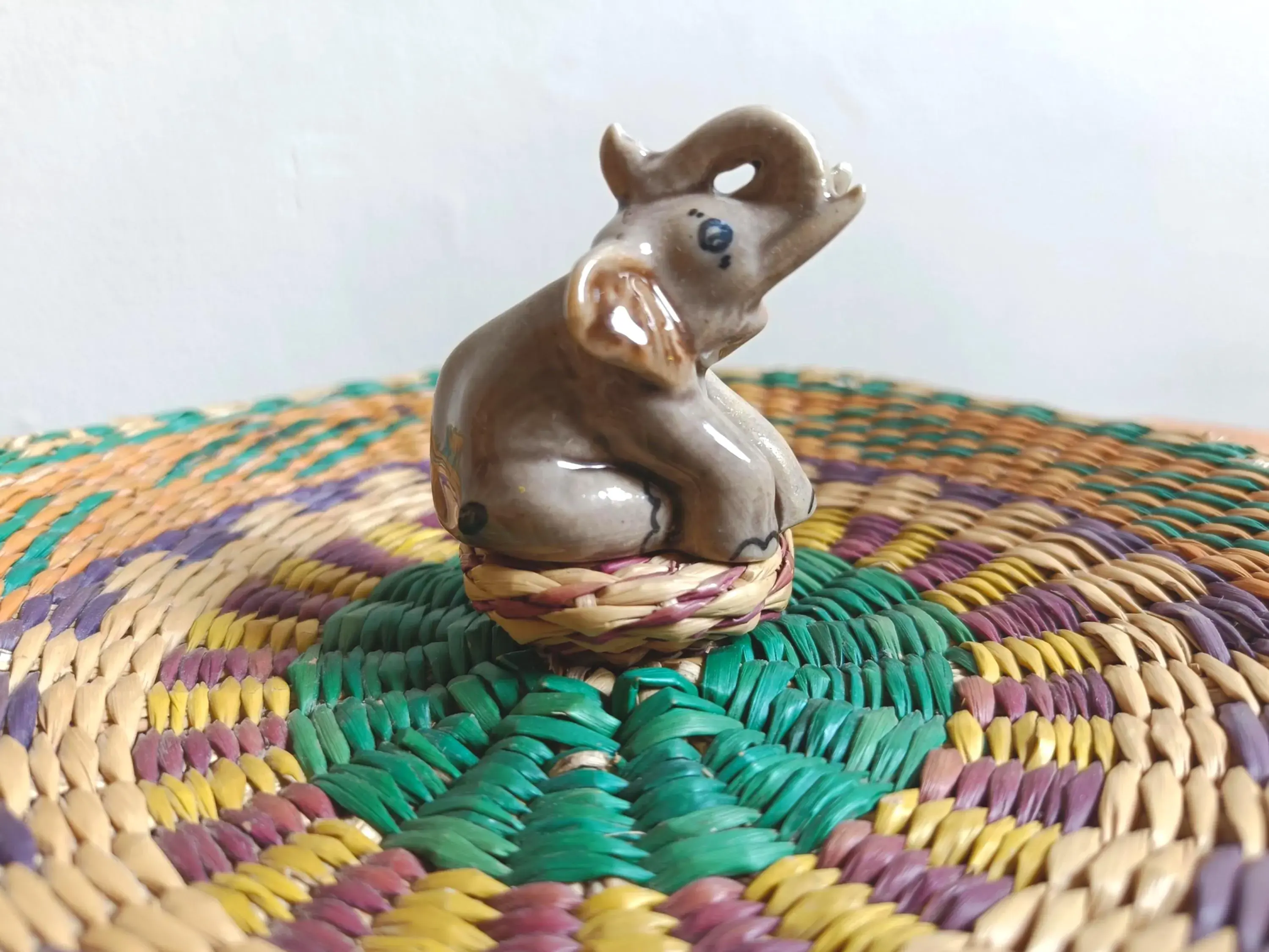 Miniature Ceramic Elephant