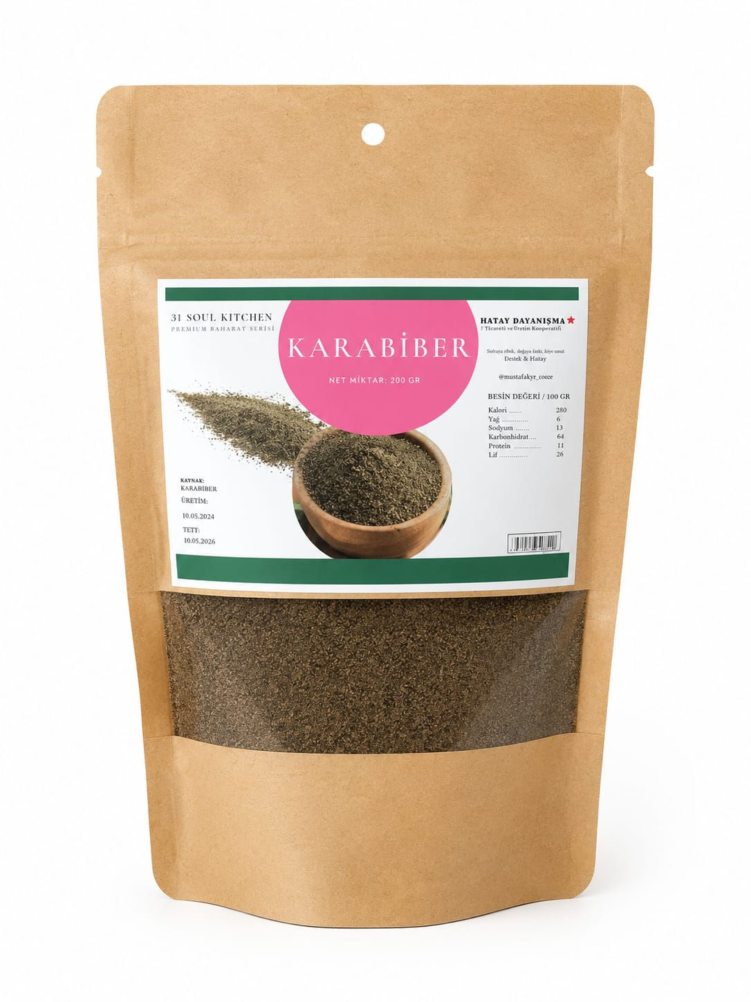 Toz Karabiber 200 Gr | %100 Saf Öğütülmüş Karabiber