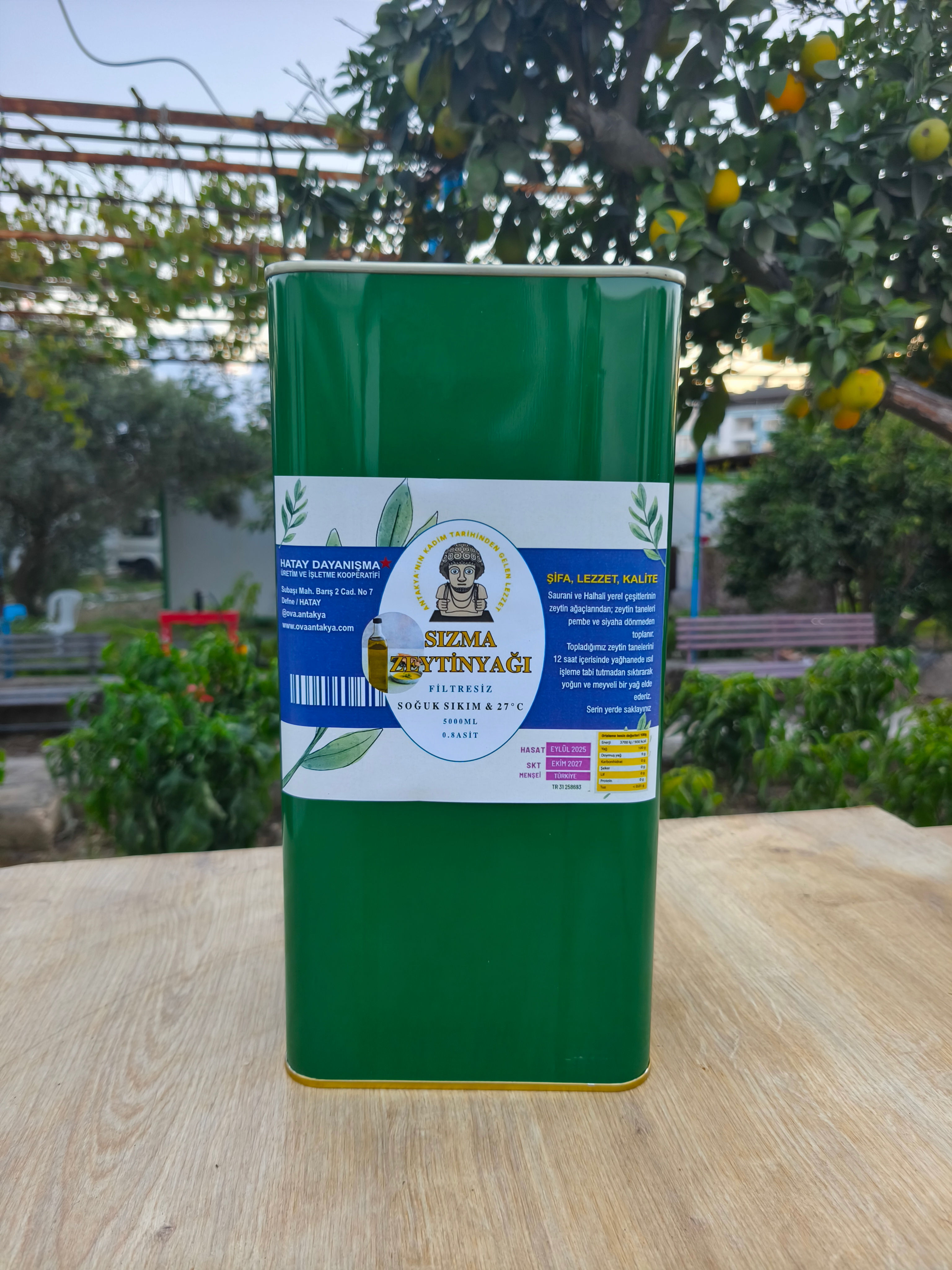 Soğuk Sıkım Sızma Zeytinyağı - 5 L