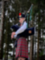 Solo bagpiping competition in Abernethy, Scotland