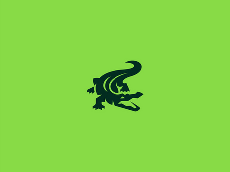 Crocodile or alligator logo