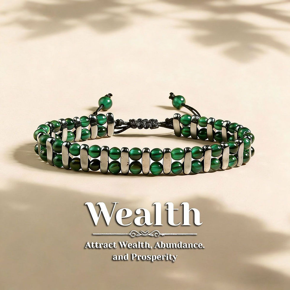 Thumbnail: Tiger Eye Stone Magnetic Woven Bracelet