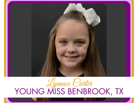 Introducing 2025 Young Miss Benbrook, TX!
