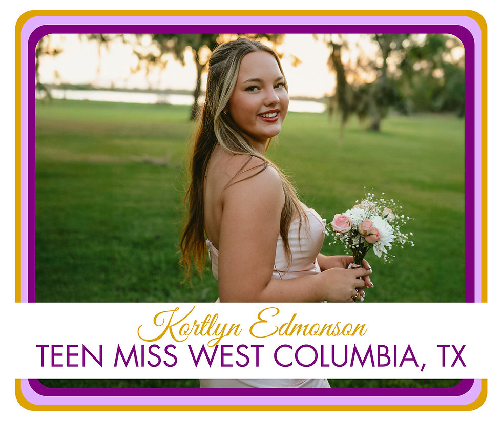Introducing Teen Miss West Columbia!