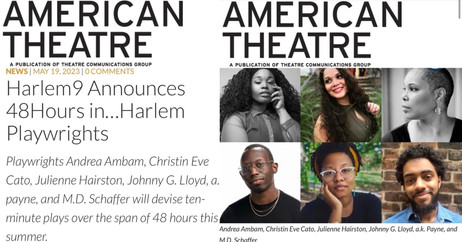 Harlem9 Announces 48Hours in…Harlem Playwrights