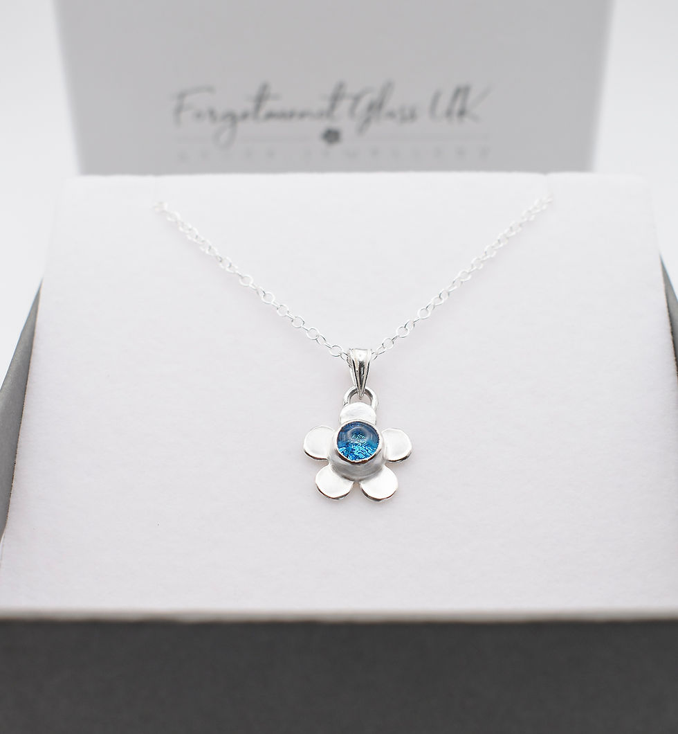 Thumbnail: Forget-me-not necklace