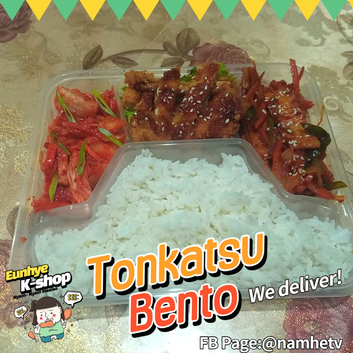 EK Sweet & Sour Tonkatsu Bento