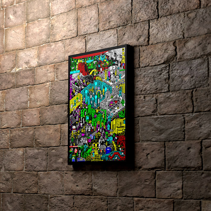 Thumbnail: RetroSpectrum - Reloaded (Canvas 60 x 40 cm)