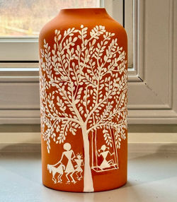 Warli Family under the shade of tree