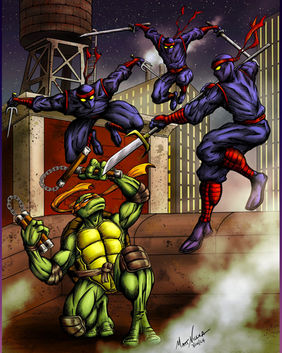 Michelangelo vs Foot Clan - 24Mar2024
