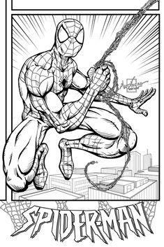Spider-Man Commish - Inks Only - June 2025