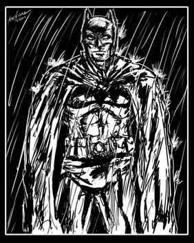 Batman Digital Ink Drawing