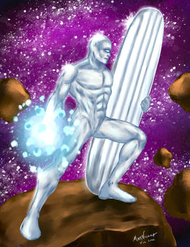 Silver Surfer Digital Painting