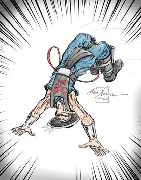 Mortal Kombat - Kung Lao Backflip Sketch - February 2026