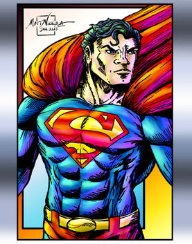 Superman Remastered Ink Sketch - Version 1 - February 2025