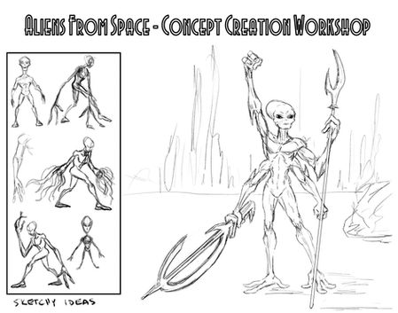 Creature Creation Concept Sketches 1