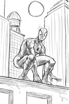 Spidey Commission Sketch 2 - May 2025
