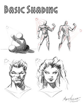 Basic Shading Practice Sketches