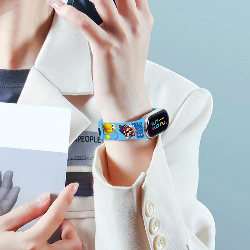 Thumbnail: Kids LED Watch Touch Control Digital Watch Silicone Strap Waterproof Sport Wrist
