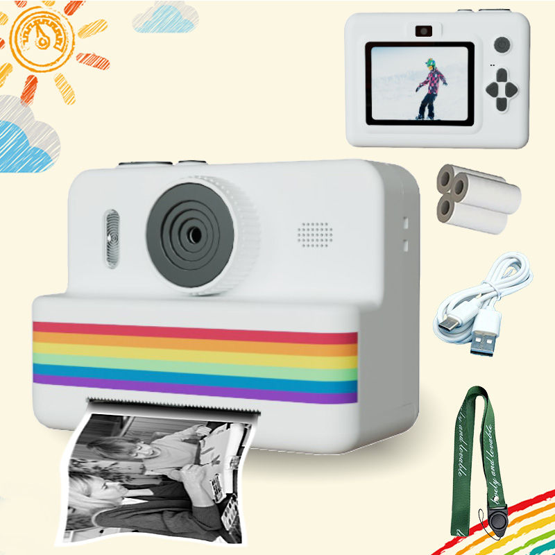 Thumbnail: Kids Camera Instant Print,2.8 Inch Screen, USB charging,Children Digital Camera 